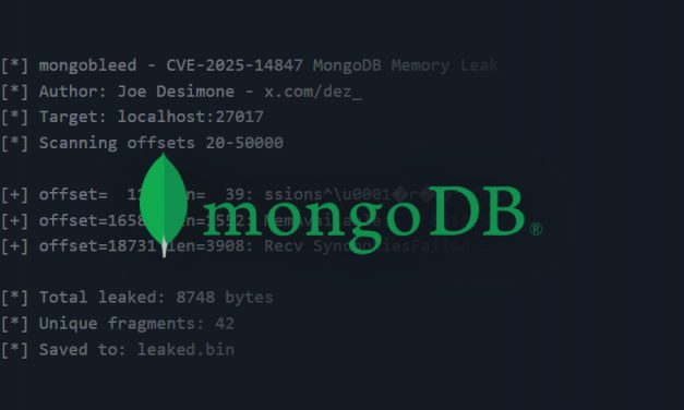 Podatność w MongoDB